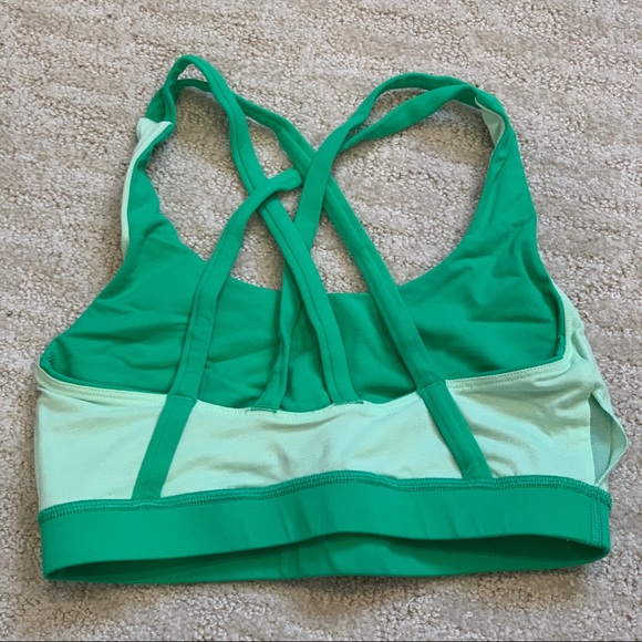 Lululemon Energy Bra Medium Support Green 4 - Picture 5 of 9